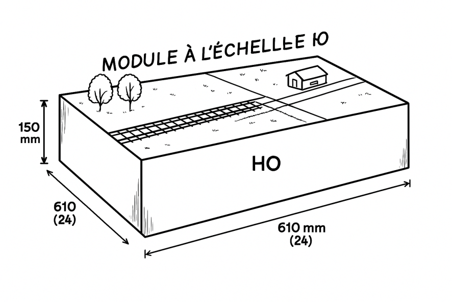 Dimension normalisée pour un module en HO